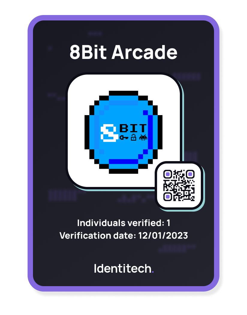 8Bit Arcade KYC Certificate by Identitech